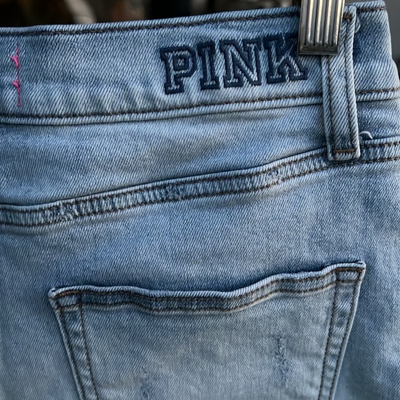 PINK Victoria’s Secret cut off light wash denim shorts - Picture 4 of 5
